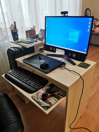 Компьютерный стол Джаз-24 левый дуб сонома фото покупателя 5