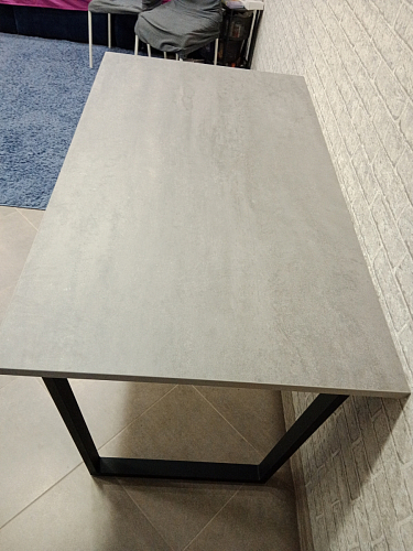 Деревянный стол Лота Лофт 140х80 черный матовый / бетон светлый фото покупателя 967