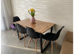 Стол Лота Лофт 120 25 мм сабия / черный матовый фото покупателя 233