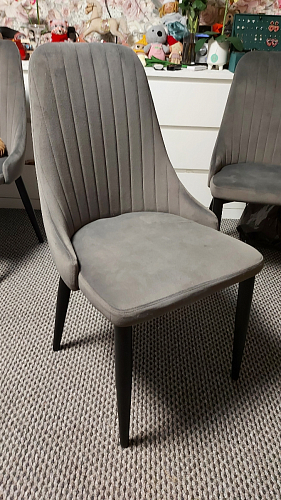 Стул на металлокаркасе Kora light purple / black фото покупателя 226