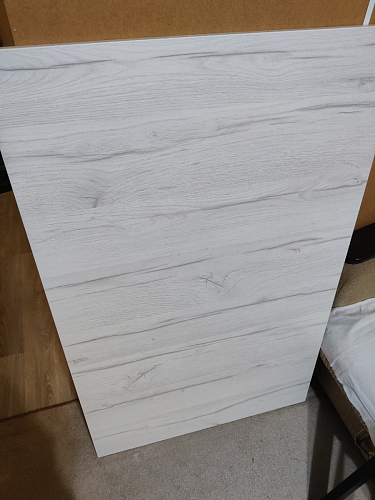 Деревянный стол Лота Лофт 120х75 белый матовый / дуб крафт золотой фото покупателя 380