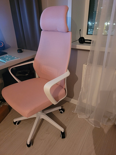 Компьютерное кресло Golem dark gray / gray / white фото покупателя 13