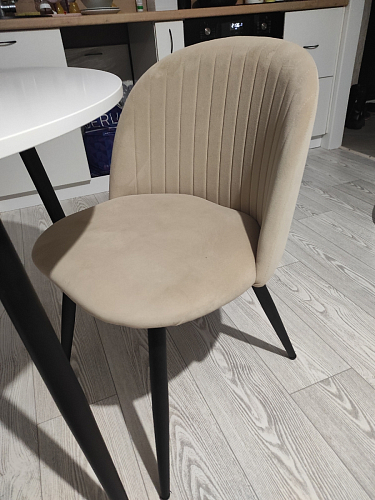 Стул на металлокаркасе Gabi 1 dark gray / black фото покупателя 428