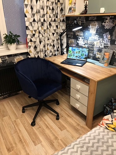 Компьютерное кресло Тибо светло-коричневый / белый фото покупателя 175