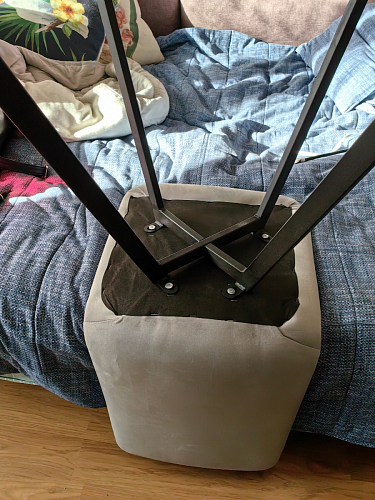 Стул на металлокаркасе Чилли черный / зеленый фото покупателя 691