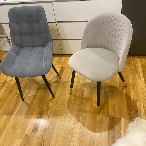 Стул на металлокаркасе Gabi 1 light purple / black фото покупателя 787