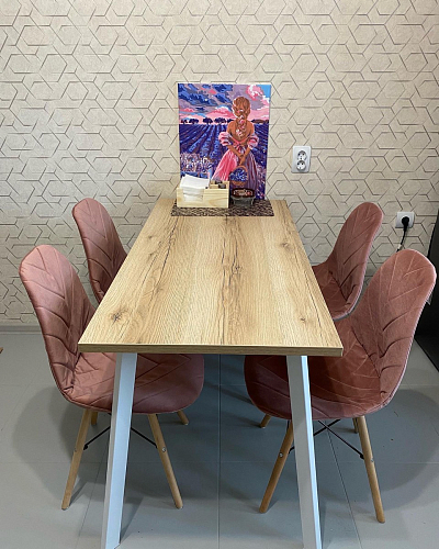 Стол Тринити Лофт 120 25 мм черный матовый / юта фото покупателя 205