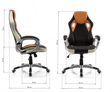 Компьютерное кресло Roketas оранжевое