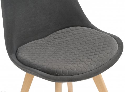 Деревянный стул Bonuss dark gray / wooden legs