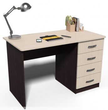 Стол письменный СП4 венге / дуб молочный