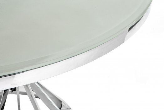 Стол Twist steel / white