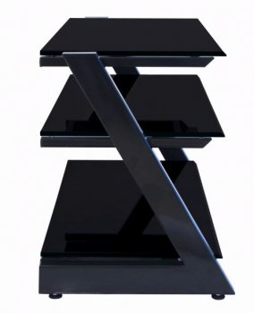 ТВ-тумба Зетка 100 см стекло черное