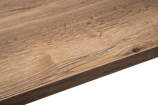 Стол Эльпатия 150 дуб галифакс / черный матовый