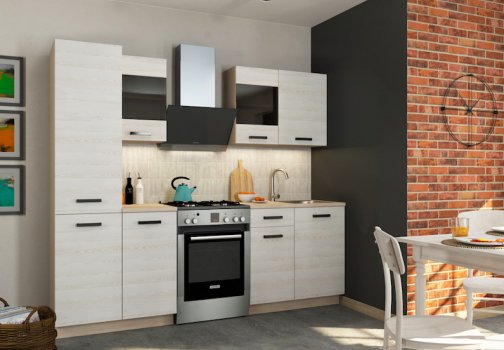 Кухня Rush дуб сонома / сосна белая