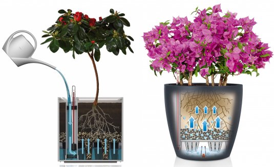 Кашпо Lechuza 13224 CLASSICO Color 35 серый