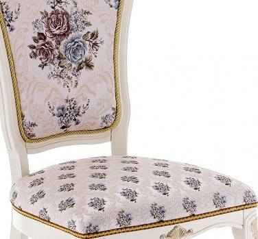 Стул Руджеро патина золото / молочный