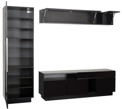 Шкаф навесной MD 614.01.01 черный / черный