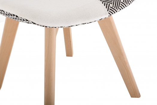 Стул Mille черный / белый